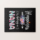 Mutterkunde | Glück ist ein Nana Floral Xmas Puzzle (Horizontal)