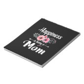Mutterkunde | Glück ist eine Mama zum Geburtstag Notizblock (Rotiert)