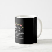 Mutterkunde | Honig Oma Floral Definition Xmas Kaffeetasse (VorderseiteRechts)