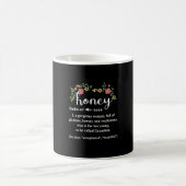 Mutterkunde | Honig Oma Floral Definition Xmas Kaffeetasse (Mittel)
