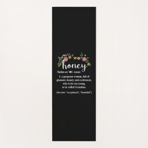 Mutterkunde Honig Oma Floral Definition Xmas Yogamatte