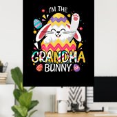 Mutterkunde | Ich bin der Großmutter Bunny Geburts Poster (Heimbüro)