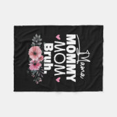 Mutterkunde | Mama Mommy Mama Bruh Floral Birthday Fleecedecke (Vorderseite (Horizontal))