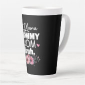 Mutterkunde | Mama Mommy Mama Bruh Floral Birthday Milchtasse (Rechte Ecke)