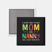 Mutterkunde | Mama und Gruscha I Rock ihnen Geburt Magnet (Vorderseite/Rückseite)