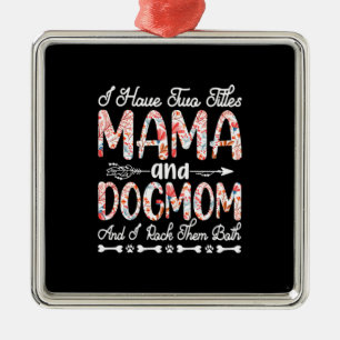 Mutterkunde   Mama und Hund Mama Geburtstag Ornament Aus Metall
