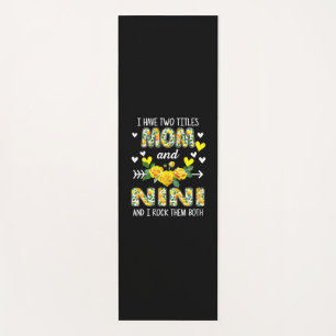 Mutterkunde Mama und Nini Floral Geburtstag Yogamatte