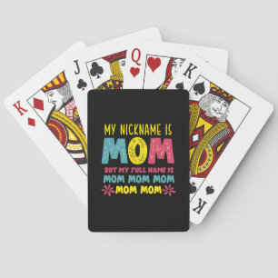 Mutterkunde Mein Name ist Mommy Birthday Spielkarten