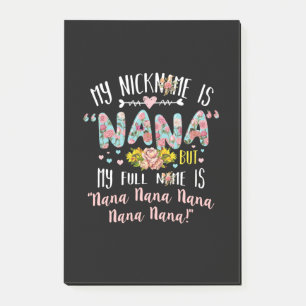Mutterkunde Mein Name ist Nana Birthday Post-it Klebezettel