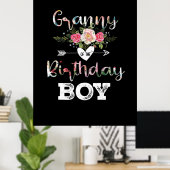 Mutterkunde | Oma eines Geburtstags Poster (Heimbüro)