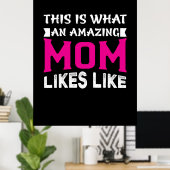 Mutterkunst, das ist eine Phantastische Mama Poster (Heimbüro)