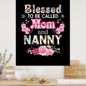 Mutterkunst gesegnet, als Mama und Kindermädchen b Poster (Küche)
