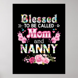 Mutterkunst gesegnet, als Mama und Kindermädchen b Poster