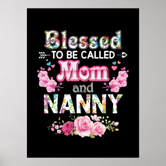 Mutterkunst gesegnet, als Mama und Kindermädchen b Poster (Vorne)