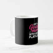 Mutterkunst ist eine gute Mama Kaffeetasse (Vorderseite Links)