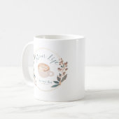 Mutterleben heiß serviert Gemütliche Kaffee-Katzen Kaffeetasse (Vorderseite Links)