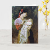 Mütterliche Adoration Vintag Art Karte (Gelbe Blume)