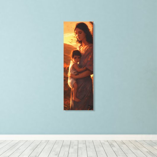 Mütterliche Anleihen: Digitale Kunstdrucke auf Can Leinwanddruck (Insitu (Holzboden))