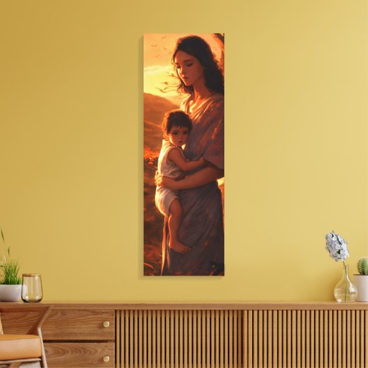 Mütterliche Anleihen: Digitale Kunstdrucke auf Can Leinwanddruck (Insitu (Wohnzimmer))