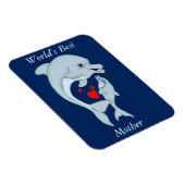 Mutterliche Dolphin-Liebe Magnet (Rechte Seite)