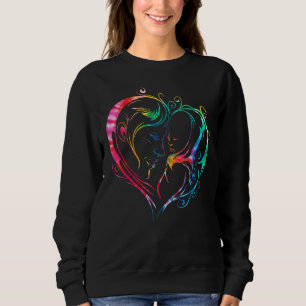 Mutterliche Liebe Herzlichen Farbspass der Mutter Sweatshirt