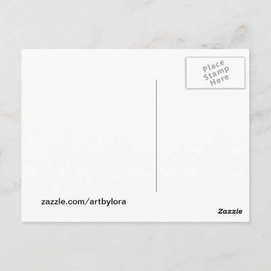 Mutterliche Liebe Postkarte (Rückseite)