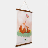 Mütterliche Liebe Wandteppich Mit Holzrahmen (Gewinkelt)