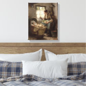 Mutterliche Zuneigung (Öl auf Leinwand) Leinwanddruck (Insitu (Schlafzimmer))