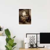 Mutterliche Zuneigung (Öl auf Leinwand) Poster (Heimbüro)