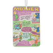 Mutterliches Geburtstagsgeschenk Autolufterfrischer (Rückseite)