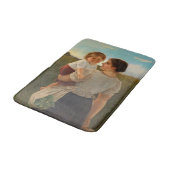 Mutterliebe (Mutter und Tochter lieben) Badematte (Schrägansicht)