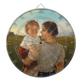 Mutterliebe (Mutter und Tochter lieben) Dartscheibe (vorne)