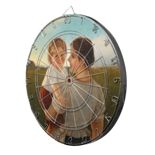 Mutterliebe (Mutter und Tochter lieben) Dartscheibe (Vorderseite rechts)