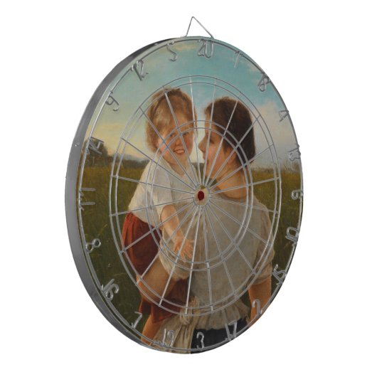 Mutterliebe (Mutter und Tochter lieben) Dartscheibe (Vorderseite Links)