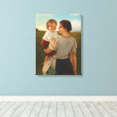 Mutterliebe (Mutter und Tochter lieben) Leinwanddruck (Insitu (Holzboden))