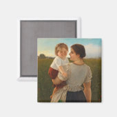 Mutterliebe (Mutter und Tochter lieben) Magnet (Vorderseite/Rückseite)