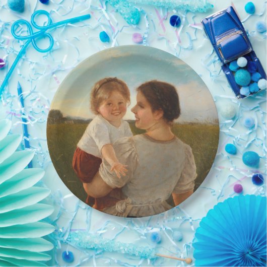 Mutterliebe (Mutter und Tochter lieben) Pappteller (Party)