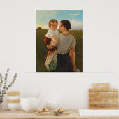 Mutterliebe (Mutter und Tochter lieben) Poster (Küche)