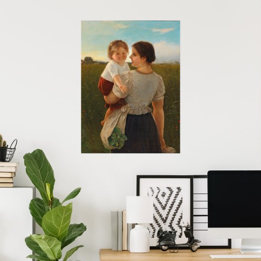 Mutterliebe (Mutter und Tochter lieben) Poster (Heimbüro)