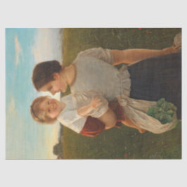 Mutterliebe (Mutter und Tochter lieben) Seidenpapier