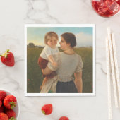 Mutterliebe (Mutter und Tochter lieben) Serviette (Beispiel)