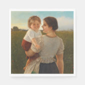 Mutterliebe (Mutter und Tochter lieben) Serviette (Vorderseite)