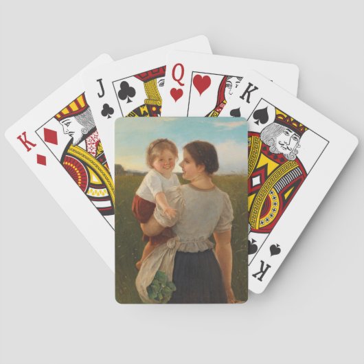 Mutterliebe (Mutter und Tochter lieben) Spielkarten (Rückseite)