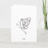 Mutterliebe Schönes Design Karte (Rückseite)