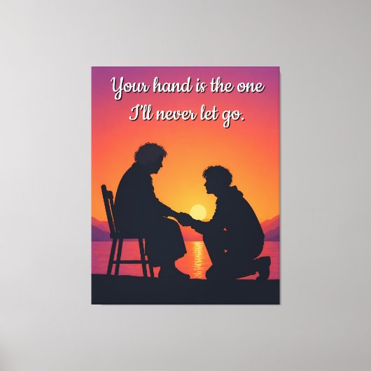 Mutterm Geschenk Mama Liebeszitat Leinwand (Vorderseite)