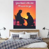 Mutterm Geschenk Mama Liebeszitat Leinwand (Insitu (Schlafzimmer))