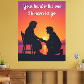 Mutterm Geschenk Mama Liebeszitat Leinwand (Insitu (Wohnzimmer))
