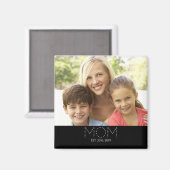 Muttermagnet mit Foto und Geschenk Magnet (Vorderseite/Rückseite)