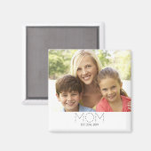 Muttermagnet mit Foto und Geschenk Magnet (Vorderseite/Rückseite)