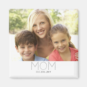 Muttermagnet mit Foto und Geschenk Magnet